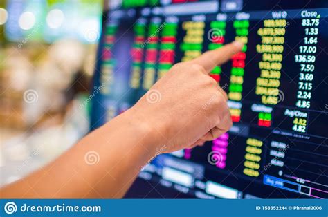 Stock Exchange Market Business Concept with Selective Focus Effect ...