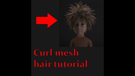 curl hair 3D modelling Tutorial - YouTube