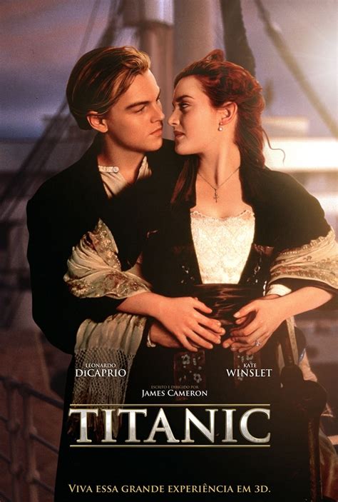 1997, сша, катастрофы, драмы, мелодрамы. Poster Peq. (imp. Couche A3) Do Filme Titanic 3d / Versão ...