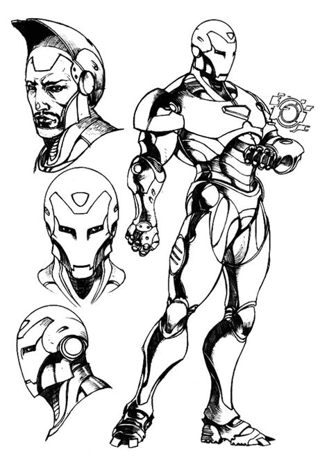 Enjoy avengers and you will discover interesting things. Robert Downey Jr Iron Man Coloring Page - NetArt di 2020