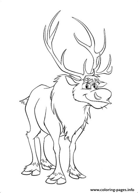 Check spelling or type a new query. Sven Kristoffs Reindeer Companion Coloring Pages Printable