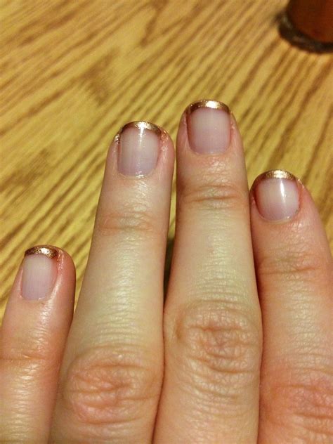Besides, the stainless spring is strong enough to be used for a long. Gold tip manicure | Manicure, Gold tips, Nail designs
