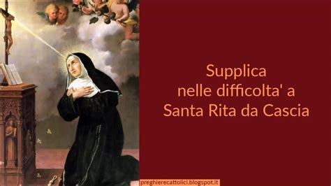 Rita nacque intorno al 1381 a roccaporena, piccolo borgo nel comune di cascia. Supplica nelle difficolta' a Santa Rita da Cascia - YouTube