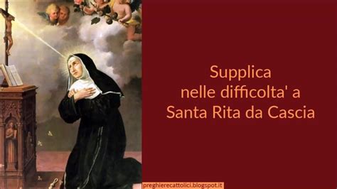 Santa rita nacque a roccaporena (cascia) verso il 1380. Supplica nelle difficolta' a Santa Rita da Cascia - YouTube