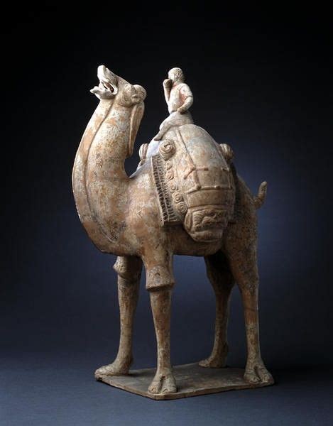 /nglazed terracotta tomb figure of a horse and rider. sui（581——618） #dogcrate70cmlong
