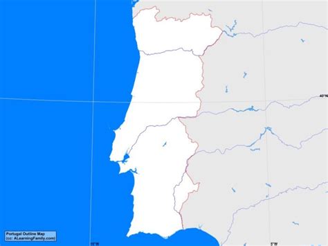 A student may use the blank map to practice locating these political and physical. Portugal Outline Map - A Learning Family