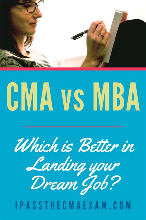Learn more below and arrange a free consultation with our business team in london to. CMA vs MBA: Which is Better in Landing Your Dream Job? in ...