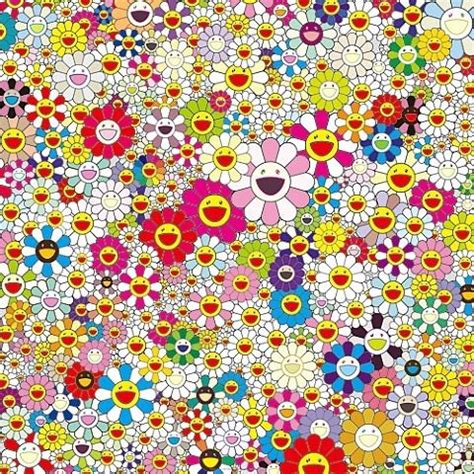 Alternatively, there is a collection of skulls depicted in his work that is equally colorful. Flowers in Heaven - Takashi Murakami (With images ...