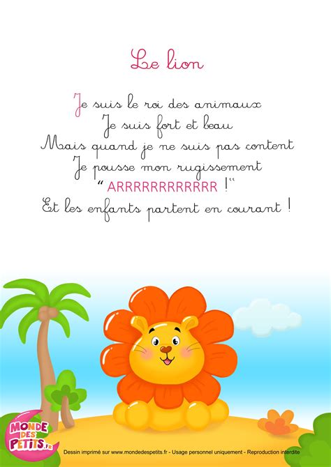 Maybe you would like to learn more about one of these? Comptines à gestes: Le lion | Comptines chants | Pinterest ...