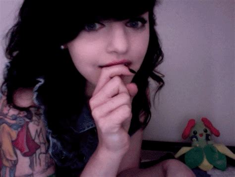 Watch emo amateur strip online on youporn.com. amazing, cute, girl, hair, love this girl - animated gif ...