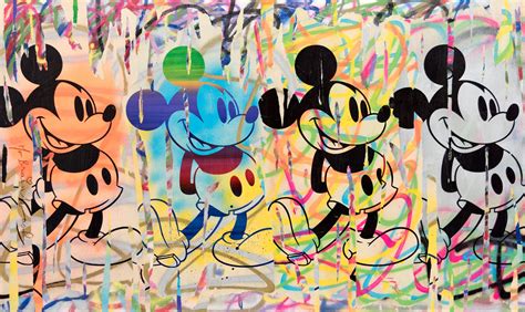 Disney iron on applique mickey mouse 3 1 4 x5 1 2 1 pkg joann. Mickey (4 Mickeys) Mixed Media on Canvas by Mr. Brainwash ...