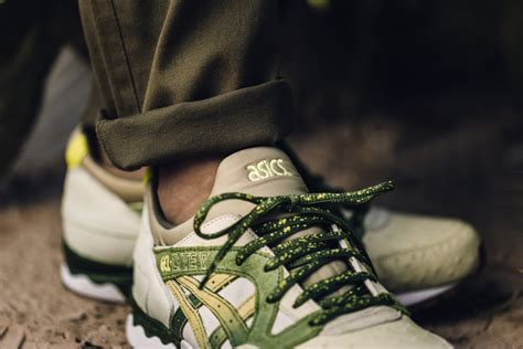 The asics gel lyte v features a combination of tan leather, nubuck and suede which aids in the cactus look. Feature ASICS Gel Lyte V Prickly Pear - Sneaker Bar Detroit