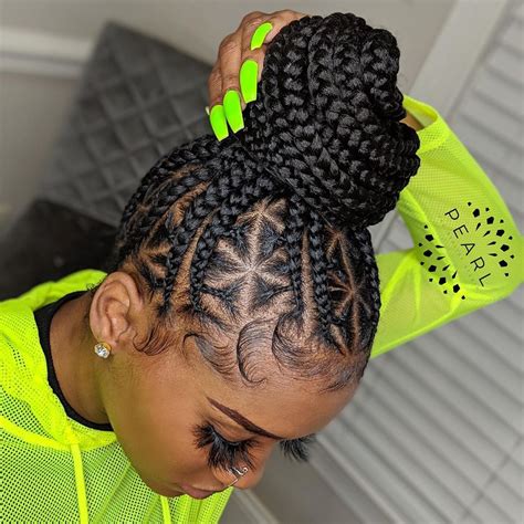 Take your time to pick from this cute and greatest 2020 braided hairstyles i've chosen for you. Designed Cornrows with a Bun in 2020 | Braided hairstyles ...