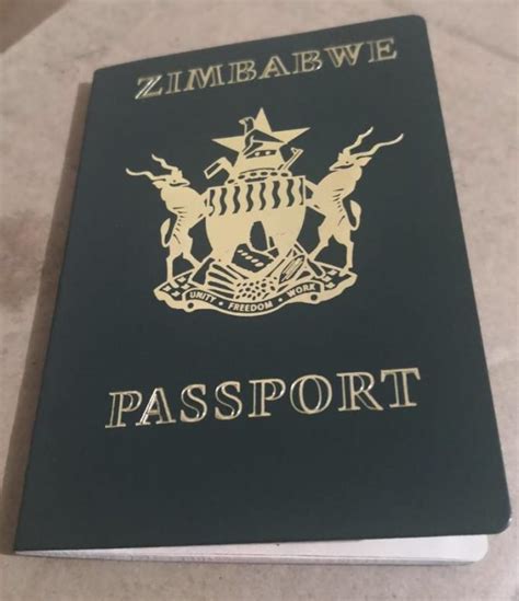 · original of the old passport. Zimbabwe passport