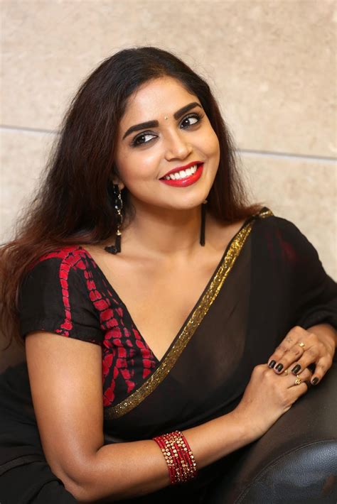 The actress who has worked in several south indian films, web series, short films and tv commercials seems to be making the right kind of noise that be via her acting skills or hot looks. Actress Karunya Chowdary hot saree stills at 3 Monkeys Pre ...