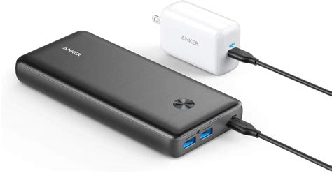 Anker powercore select 10000mah portable powerbank with dual 12w output portswith 10,000mah of charging capacity, this power bank from anker can charge up to 2 devices at the same time! Anker Power Bank, PowerCore III Elite 25600 PD 60W with ...