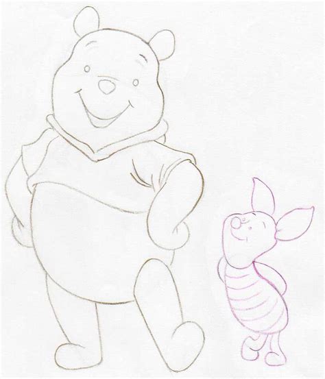 I then darkened the whole 18 x 24 paper with medium compressed charcoal. Draw Winnie The Pooh and Piglet. Step By Step Tutorial