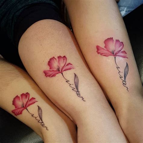 This is a perfect design for a sister tattoo. 40+ Super Cute Sister Tattoos - TattooBlend