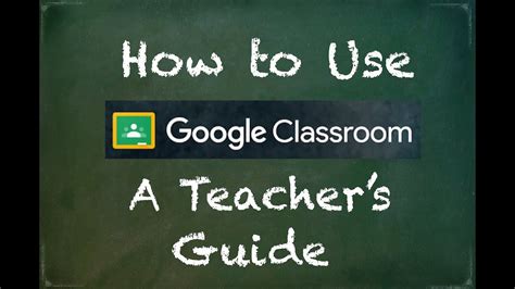 Google Classroom Tutorial For Teachers 2018 - YouTube