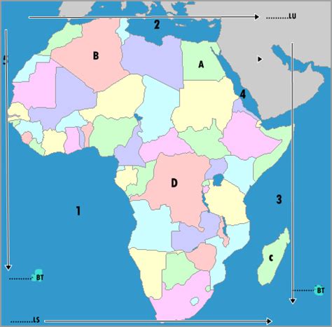 Gabon adalah salah satu dari hampir 200 negara yang diilustrasikan pada peta dunia laminated blue ocean kami. Lembar Kerja Siswa Benua Afrika | Lembar Kerja Siswa