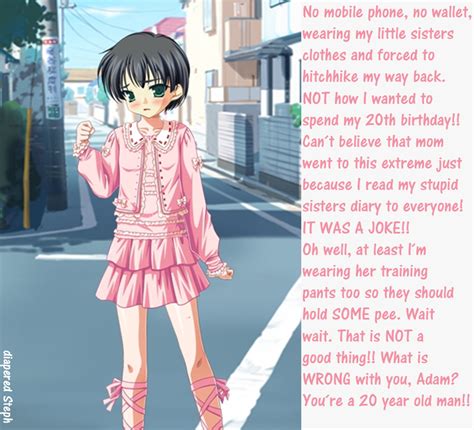 You who dream of having a mommy who puts you in nappies and beautiful feminine clothes would you like to be inserted in some of these stories, via chat, talking to auntie? Collection of Anime Diaper Caption | Abdl Diaper Caption ...