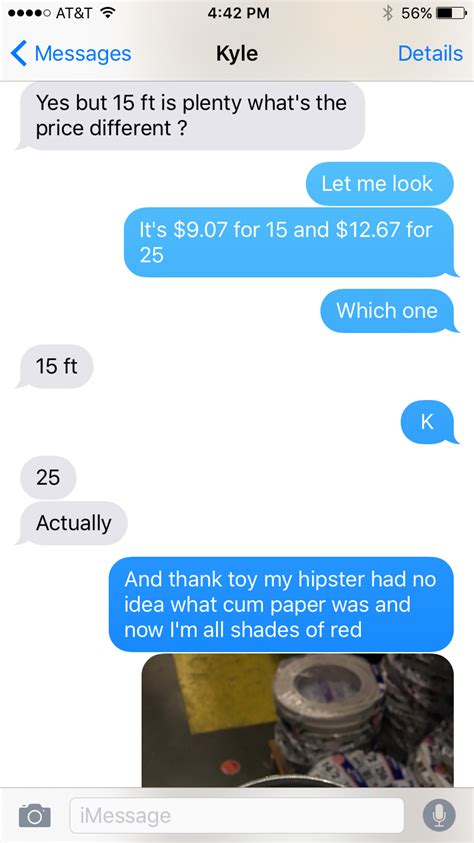 I read people say i am coming in sexual meaning. That one time I tried to buy cum paper at Home Depot ...