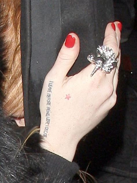 There are so many different fonts and written languages you will also find common lettering tattoos in various languages other than just plain english, like. Lindsay Lohan's Tattoos - Female Wrist Lettering Tattoo ...