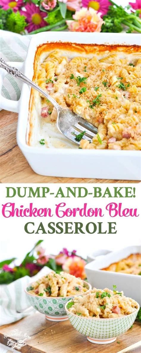 Once the chicken is layered with cheese and ham and then. Dump-and-Bake Chicken Cordon Bleu Casserole | Recipe ...