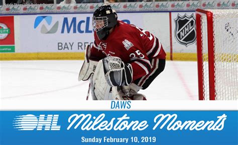 Ontario hockey league (ohl) player logan mailloux, who has managed to play this past season, has several wonderful features to his game. Milestone Moments: February 10, 2019 - Ontario Hockey League