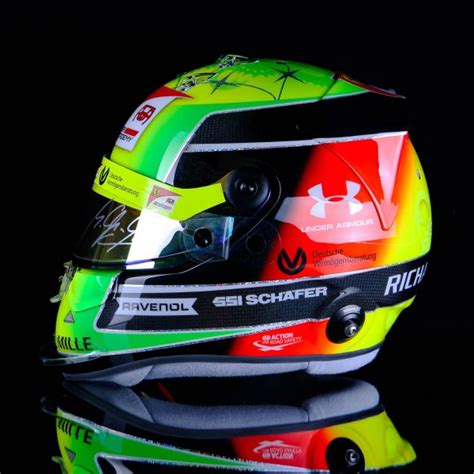 Mick schumacher tells us all about his 2019 racing helmet new specifications and design.this video is subject to copyright owned by prema racing. Mick Schumacher Replica Helmet 1/1 2020