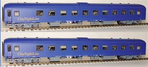 Lsmodels, le spécialiste du train miniature et du modélisme belge. LS Models Set of 2 Passenger cars "City Night Line" type Bpm 875.1 - EuroTrainHobby