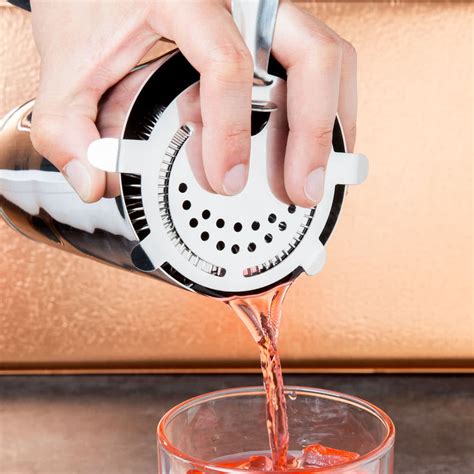 The hawthorne strainer is a strainer used to remove ice while pouring mixed drinks from the this cocktail strainer is a unique model with a 360° stainless steel spring and no prongs used to remove. Stainless Steel Hawthorne Strainer in Bar Strainers from ...