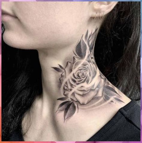 Rose is the king of flowers and therefore rose tattoos have huge popularity among tattoo lovers. Side Neck Tattoos Women | Side Neck Tattoo #Side #Neck # ...