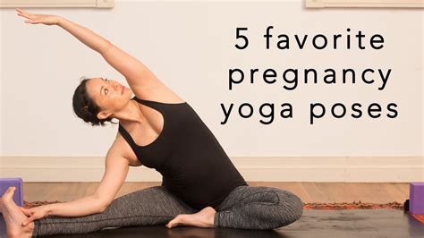 Yoga for pregnant women in the second trimester. 5 fave pregnancy yoga poses - 10 min - YouTube