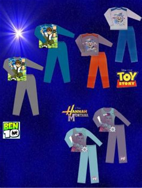 Pyjama licence : BEN 10 - TOY STORY - HANNA MONTANA ...