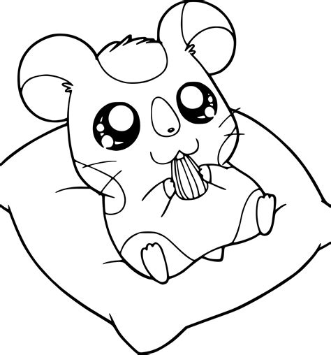 Dessin a imprimer disney mignon. Coloriage Hamster mignon à imprimer sur COLORIAGES .info