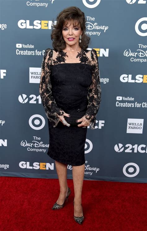 She was born and raised in england with her younger siblings, famous author sister jackie, and brother williams jr., a real estate agent. JOAN COLLINS at Glsen Respect Awards 2018 in Beverly Hills 01/19/2018 - HawtCelebs