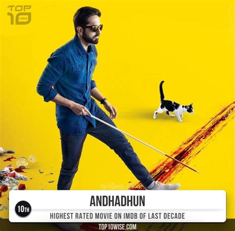 The movie helmed by sriram raghavan has a rating of 9.0. Andhadhun - 10th Highest Rated Movie on IMDB in 2020 | T ...