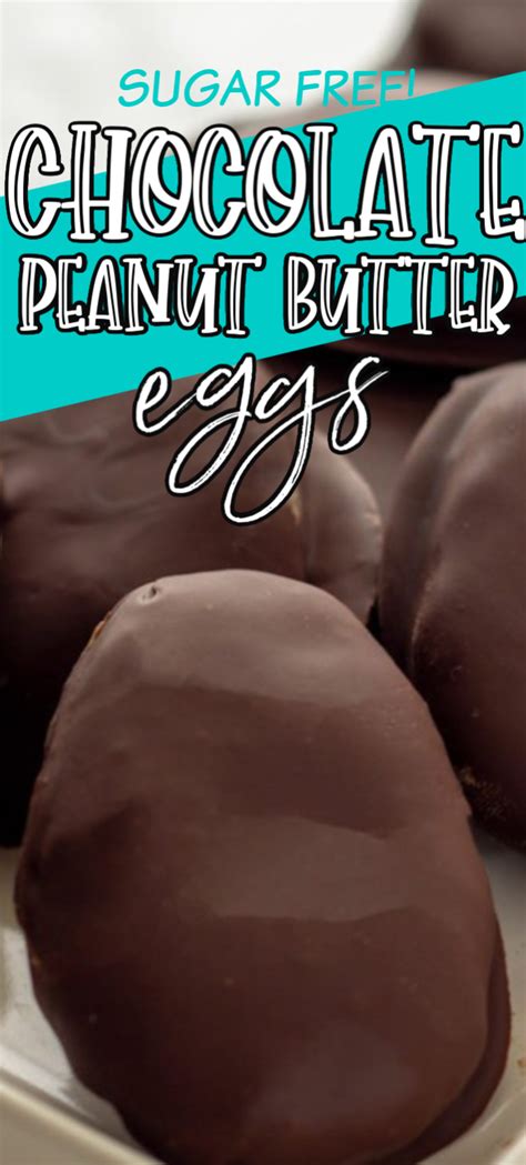 Easter is one of the occasions when sugar consumption just goes through the roof. Sugar free chocolate Peanut Butter eggs | Sugar free ...