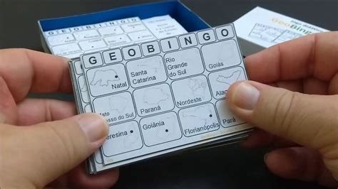 Digite o nome, cidade, país. Jogos Didáticos de Geografia: GeoBingo Estados e Capitais ...