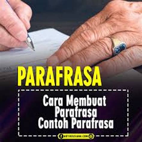 We did not find results for: Cara Membuat Parafrasa dan Contoh Parafrasa