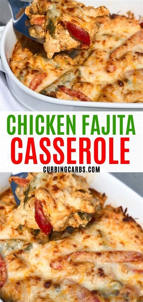 Healthy and delicious, they will never disappoint. Low carb chicken fajita casserole. This is an easy family ...