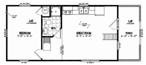 Here is the 12×20 floor plan showing where the 4x4s and the floor joists would be located. √ 16 20 X 36 House Plans in 2020 | Floor plans, Cabin ...