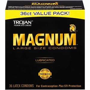 Magnum Large Size Condoms 36ct Condoms Trojan Condoms Magnum
