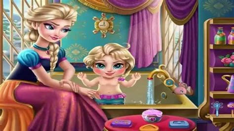 Cute and fun baby g. Elsa Baby Wash - Free Online Girl Game at horse-games.org
