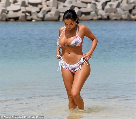 Demi rose is a model and instagram star, known for her impressive curves credit: Demi Rose displays her curves in skimpy floral bikini in ...