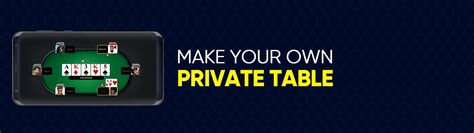 Find out how to create your private poker table online with our step by step guide and start playing with friends on mobile or desktop now. Private Poker Table : Create your Own Private Table on ...