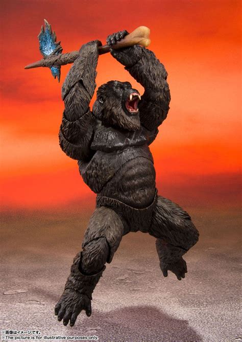 Legends collide in godzilla vs. Godzilla vs. Kong 2021 S.H. MonsterArts Action Figure Kong ...