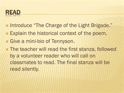 Charging forward in the battlefield. PPT - Rhyme in "The Charge of the Light Brigade ...
