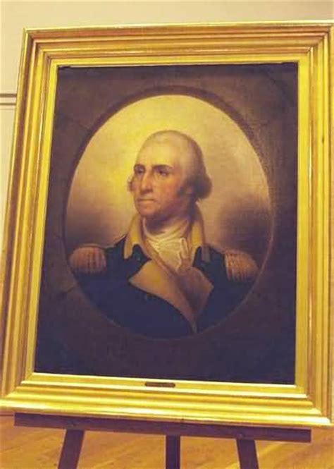 I keep this beautiful etching of general george washington in my office at work. Rembrandt Peale Stone Porthole Portrait of George ...